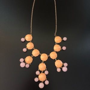 Pink/peach bubble necklace